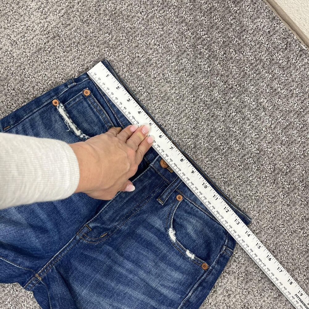 Madewell Jeans Womens 24 Blue The High-Rise Slim Boyjean High Rise Stretch Denim - Picture 5 of 10